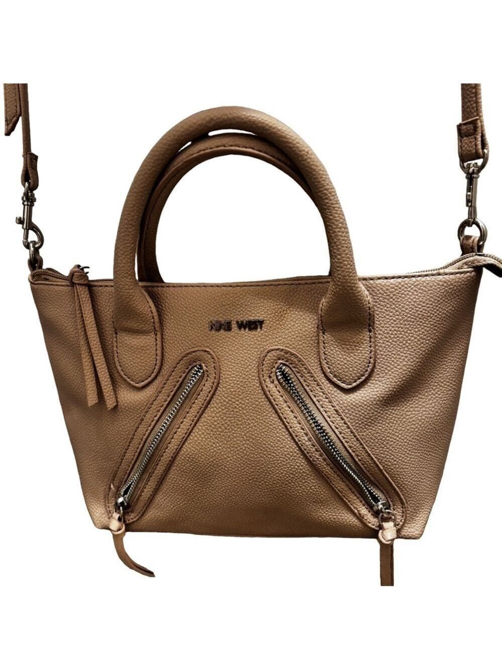 Nine West Tan Beige Crossbody Purse Handbag - Picture 3 of 16